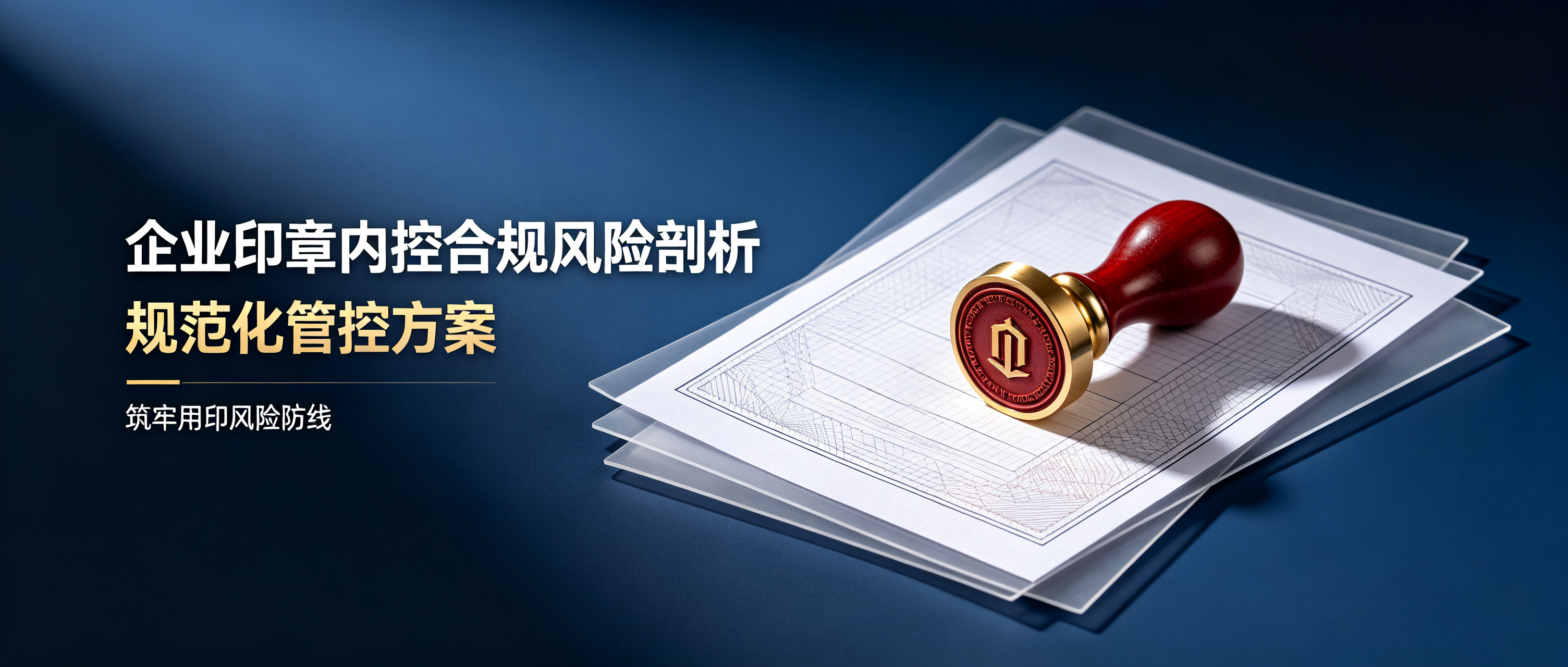 企业印章内控合规风险剖析及规范化管控方案